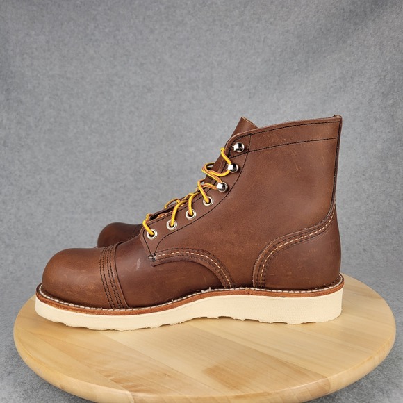 Red Wing Iron Ranger 8088 Mens 8 Amber‎ Harness Brown Leather Wedge Sole Boots main image 6